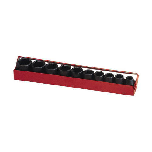 Genius Tools GNSTF006 10 Pc Met Impact Socket 1/2"Dr - MPR Tools & Equipment