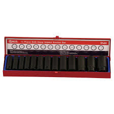 Genius Tools GNSTF031 Deep Imp. Socket Set 13Pcs - MPR Tools & Equipment