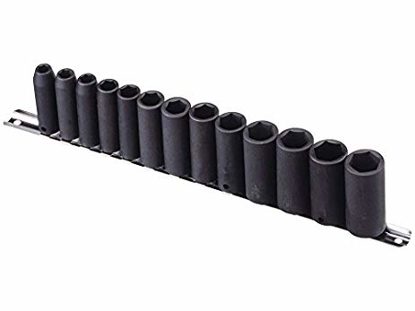 Genius Tools GNSTF313SD 13 Pc 3/8" Dr. Impact Socket Long Sae - MPR Tools & Equipment