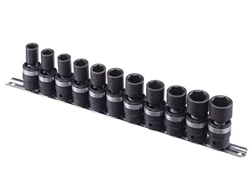 Genius Tools GNSTG411M Kit Swivel Imp Socket 11Pc 1/2 - MPR Tools & Equipment