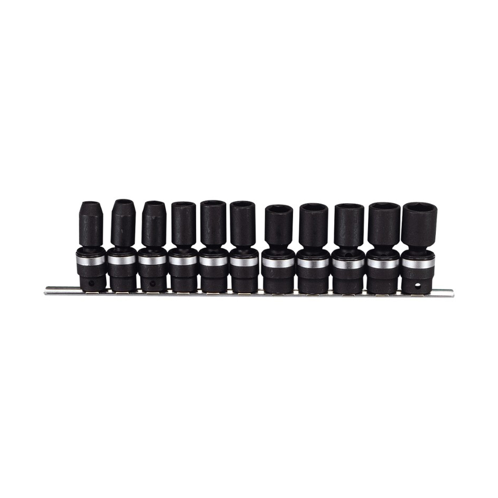 Genius Tools GNSTG411MA 11Pcs 1/2"Dr Swivel.Imp.Skt Me - MPR Tools & Equipment