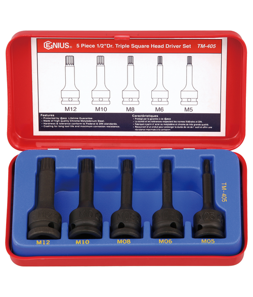 Genius Tools GNSTM405 Special Head Sockets 5Pces 1/2 - MPR Tools & Equipment