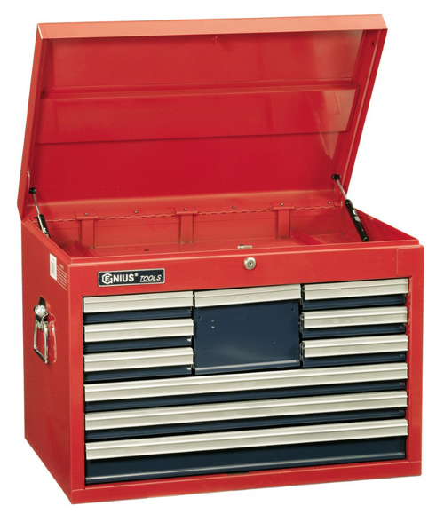 Genius Tools GNSTS-790 10 Drawer Top Chest 26" X 18" X 19-1/8" - MPR Tools & Equipment