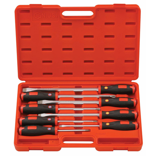 Genius Tools GNSTT508SP 8Pc Screwdriver Set - MPR Tools & Equipment