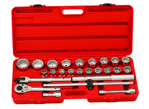 Genius Tools GNSTW625M Socket Set 3/4"Dr Chrome 19To5 - MPR Tools & Equipment