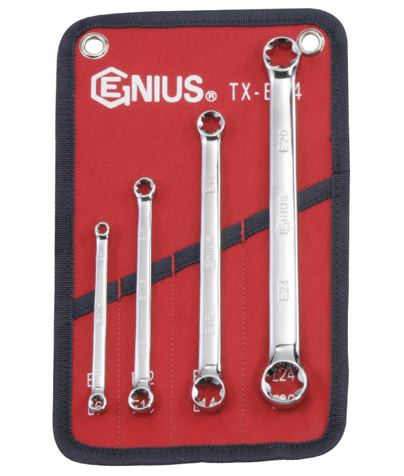 Genius Tools GNSTXE04 4 Pces E-Star Wrench - MPR Tools & Equipment