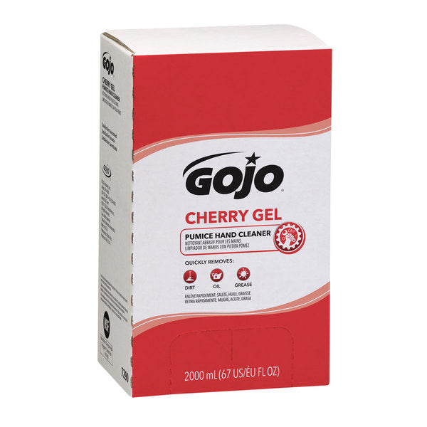 Gojo 7290 Cherry Gel Pumice Hand Cleaner 2000 mL Refill for GOJO® PRO TDX Dispenser - MPR Tools & Equipment