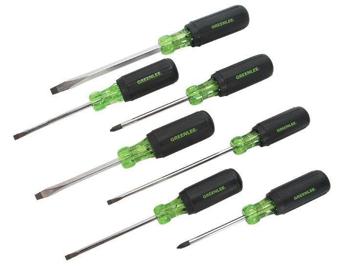 Greenlee 0153-02C SCREWDRIVER SET,7 PIECE - MPR Tools & Equipment