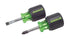 Greenlee 0153-04C SCREWDRIVER SET,STUBBY,2PC - MPR Tools & Equipment