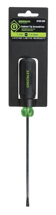 Greenlee 0153-22C SCREWDRIVER,FLAT-CAB 3/16X6" - MPR Tools & Equipment