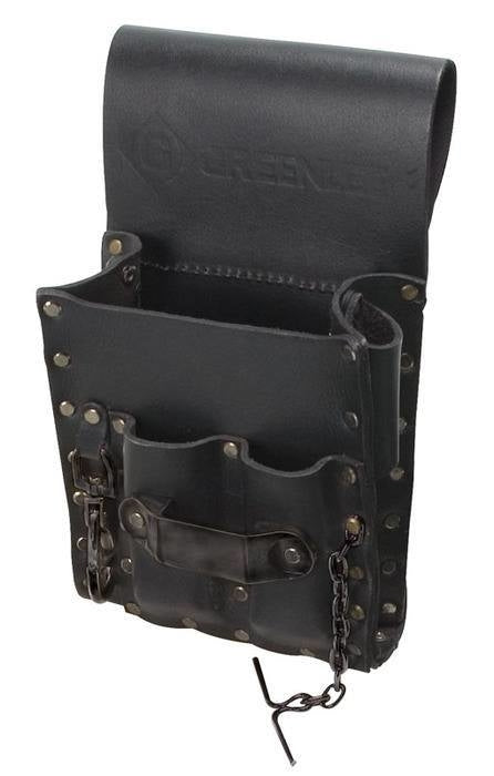 Greenlee 0258-13 POUCH, LEATHER 5 POCKET - MPR Tools & Equipment