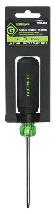 Greenlee 0353-13C DRIVER,SQUARE TIP #2X4" (POP) - MPR Tools & Equipment