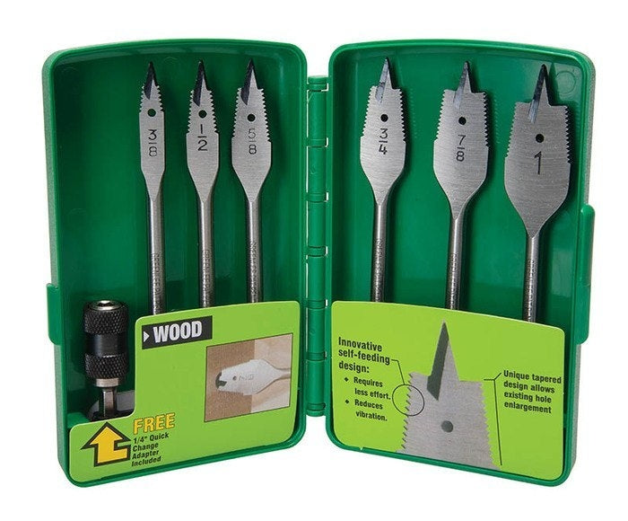 Greenlee 34AR-6 BIT,SPADE-SF CORDED (6PC KIT) - MPR Tools & Equipment