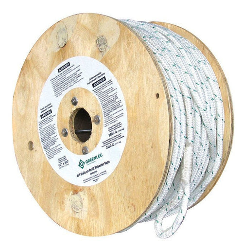 Greenlee 455 ROPE,POLY BRAID/BRAID(1/2x300) - MPR Tools & Equipment
