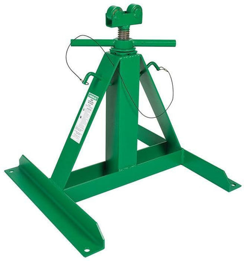 Greenlee 683 2,500 LBS CAPACITY SCREW-TYPE REEL JACK STAND, 22"-54" ADJUSTABLE HEIGHT, 46" TO 96" REEL DIAMETER (1 STAND) - MPR Tools & Equipment