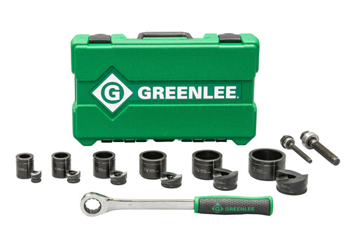 Greenlee 7238SB KNOCKOUT KIT WITH RATCHET AND SLUGBUSTER, 1/2"-2" - MPR Tools & Equipment