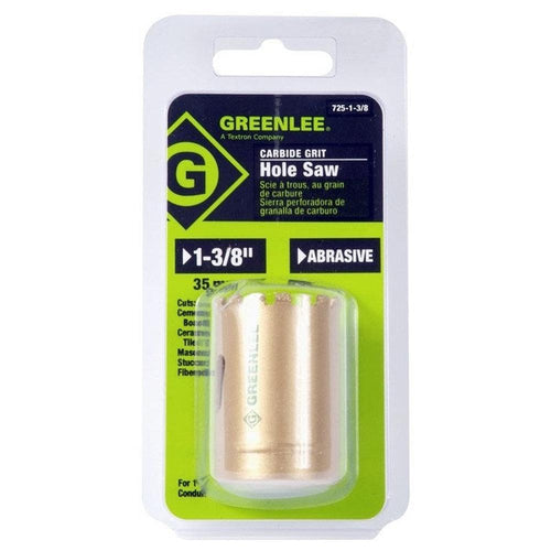 Greenlee 725-1-3/8 HOLESAW-1-3/8" CARBIDE GRIT - MPR Tools & Equipment