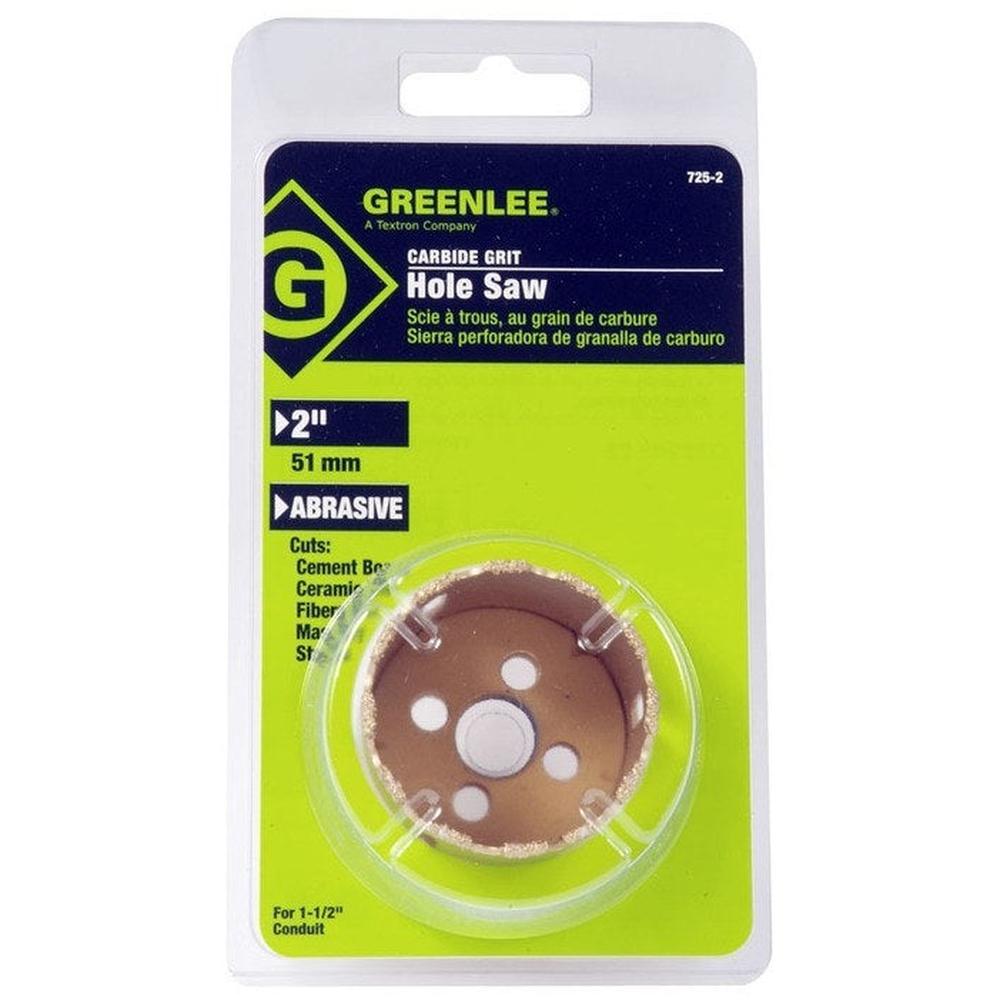 Greenlee 725-2 HOLESAW-2"PKGD.CARBIDE GRIT - MPR Tools & Equipment