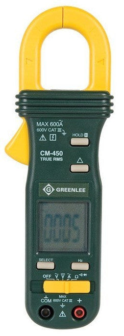 Greenlee CM-450 AC/DC CLAMP METER (AC TRUE RMS), 600V, 600A - MPR Tools & Equipment