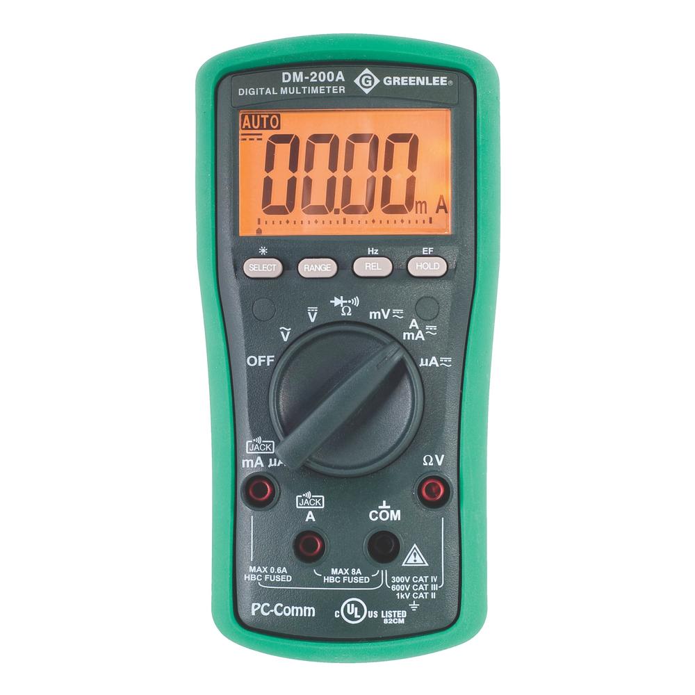 Greenlee DM-200A DMM, 1000V AC/DC - MPR Tools & Equipment