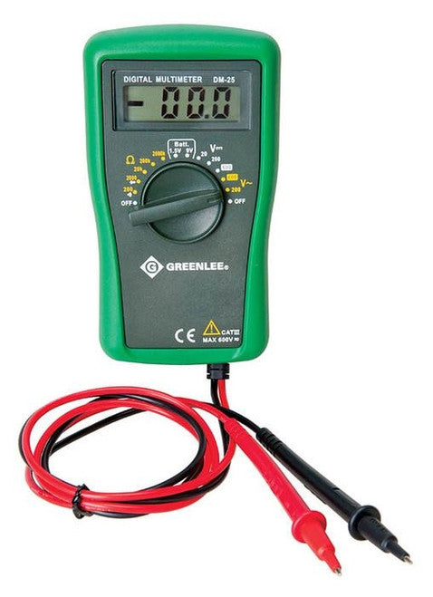 Greenlee DM-25 DMM, 600V AC/DC - MPR Tools & Equipment