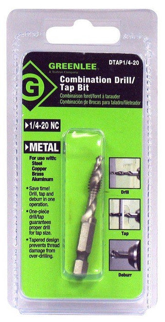 Greenlee DTAP1/4-20 DRILL/TAP,1/4-20 - MPR Tools & Equipment