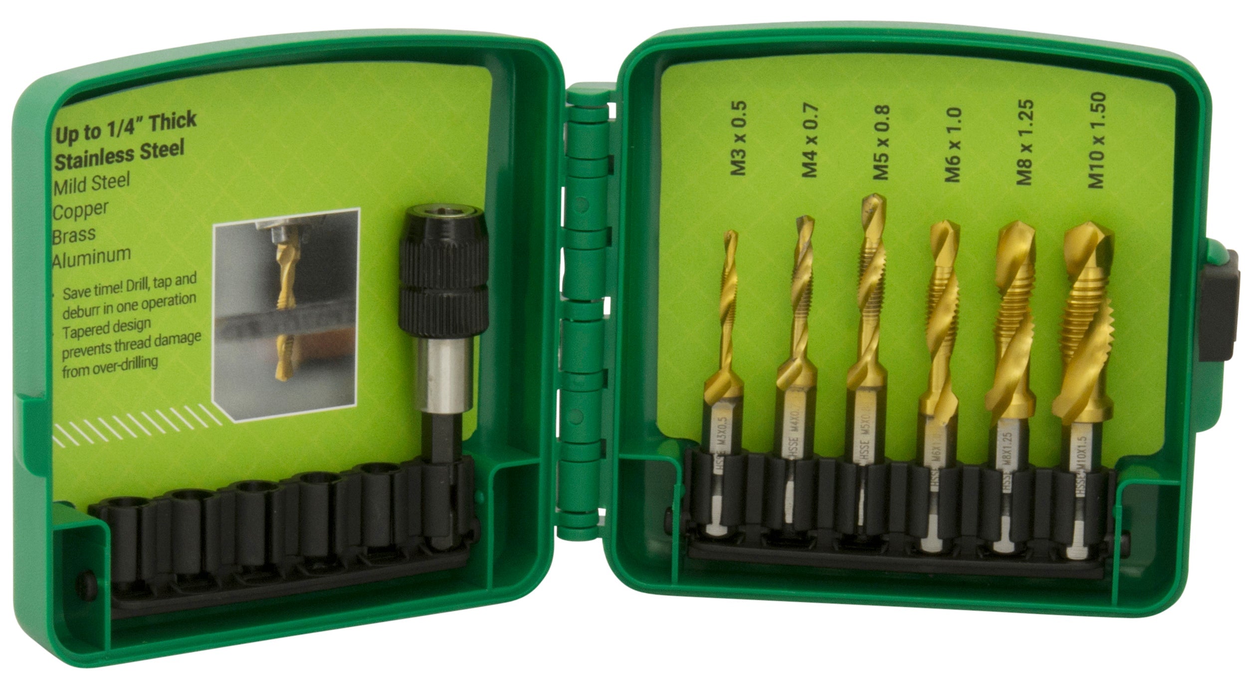 Greenlee DTAPSSKITM METRIC SS DTAP KIT (PKG) - MPR Tools & Equipment