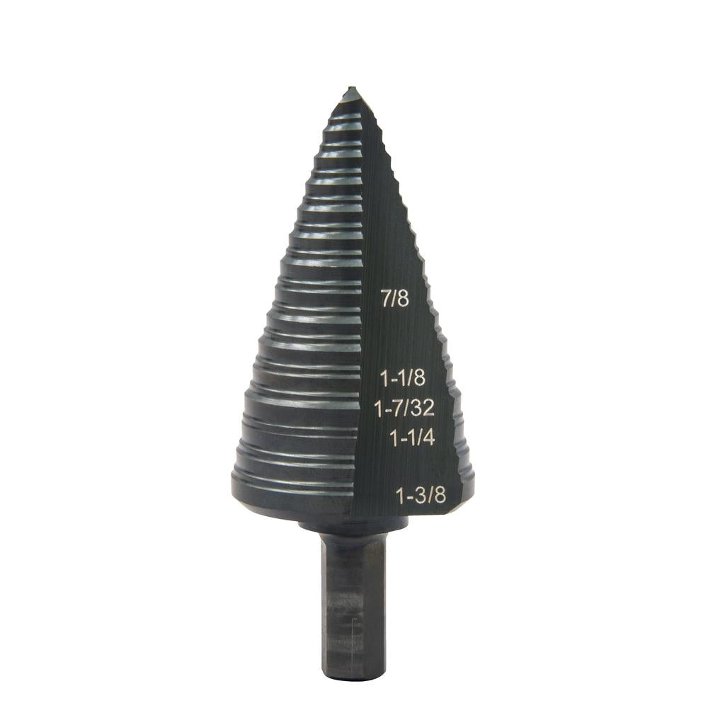 Greenlee GSB12 3/16" TO 1-3/8" STEP BIT (#12), 4 STEPS - MPR Tools & Equipment