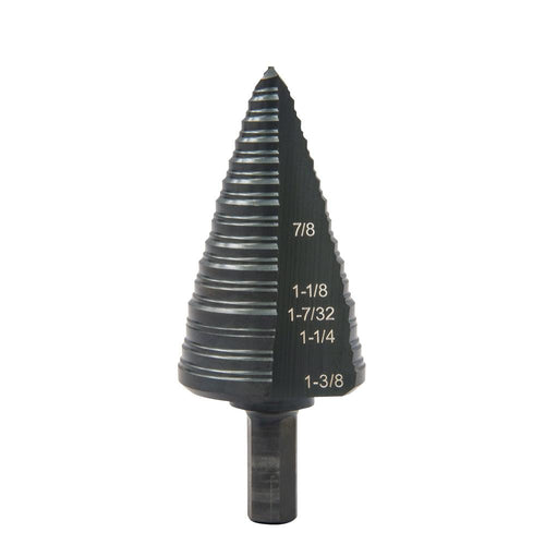 Greenlee GSB12 3/16" TO 1-3/8" STEP BIT (#12), 4 STEPS - MPR Tools & Equipment