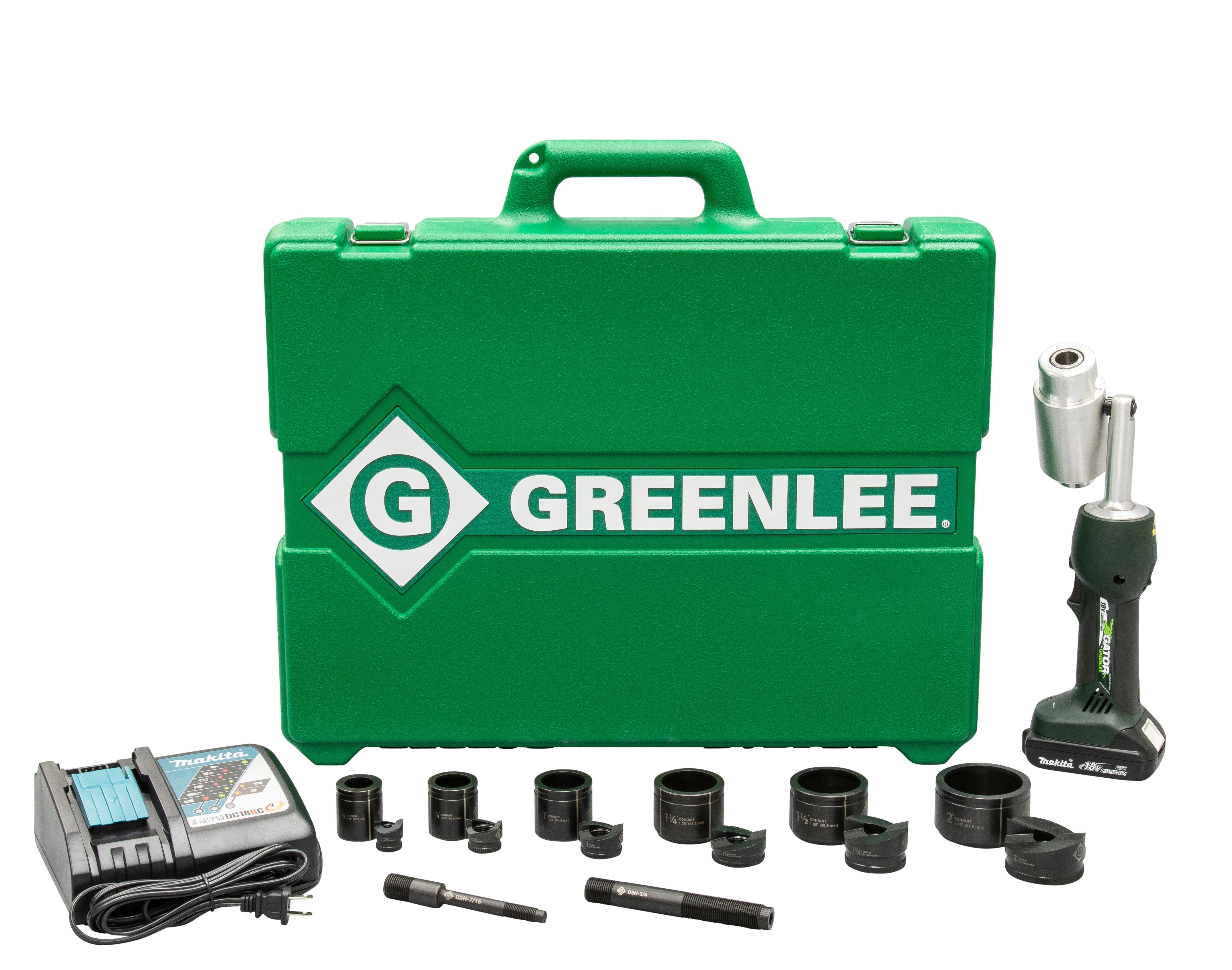 Greenlee LS50L11B 7-TON BATTERY-HYDRAULIC KNOCKOUT KIT WITH SLUG-BUSTER, 1/2" - 2" - MPR Tools & Equipment