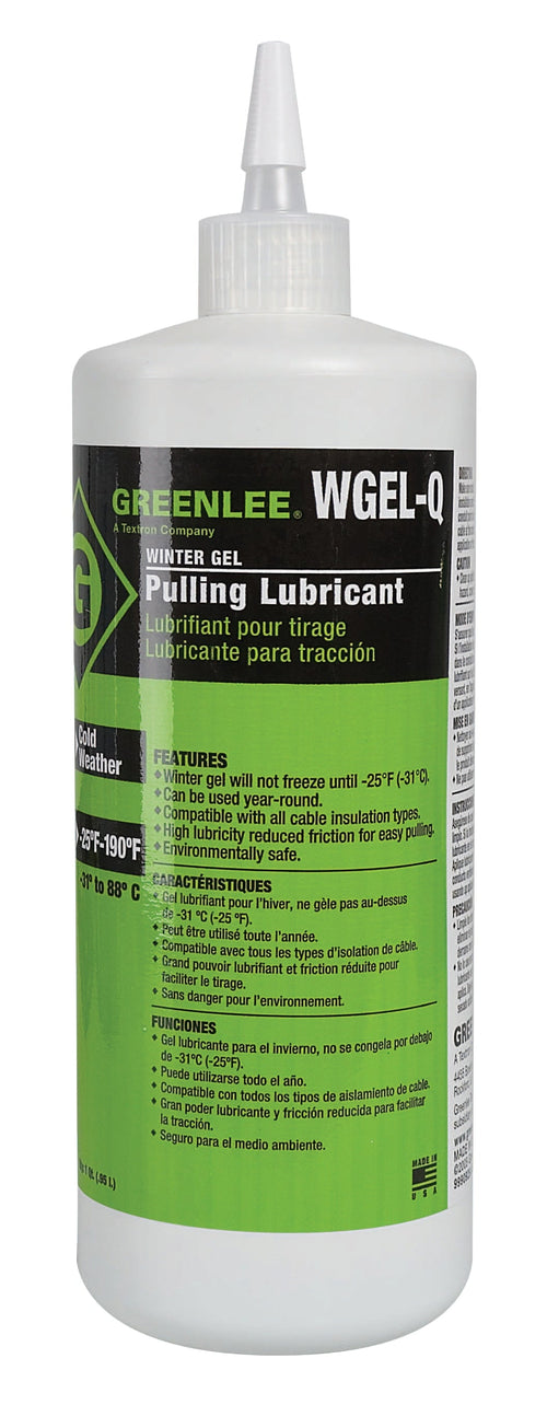 Greenlee WGEL-Q LUBE,WINTER GEL-1 QUART - MPR Tools & Equipment