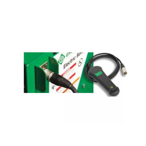 Greenlee 555CX-22 Electric Bender remote control handle and machine connection port detail
