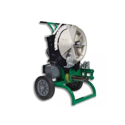 Greenlee 555CX-22 555 CX Electric Conduit Bender on wheeled cart, full side view
