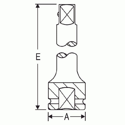 Grey Pneumatic 1146E 3/8" Drive 6" Length Friction Ball Extension - MPR Tools & Equipment