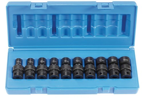 Grey Pneumatic 1210UM 3/8" Drive 10-Piece Universal Metric Socket Set - MPR Tools & Equipment