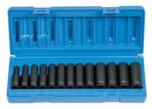 Grey Pneumatic (1213MD) 3/8" Drive 13-Piece Deep Metric Socket Set - MPR Tools & Equipment