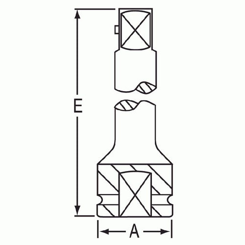 Grey Pneumatic 4007EL 1" Drive 7" Length Locking Pin Extension - MPR Tools & Equipment