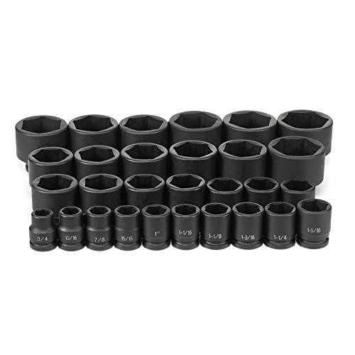 Grey Pneumatic 8029 3/4" Drive 29-Piece Fractional Master Socket Set 3/4-2-1/2" - MPR Tools & Equipment