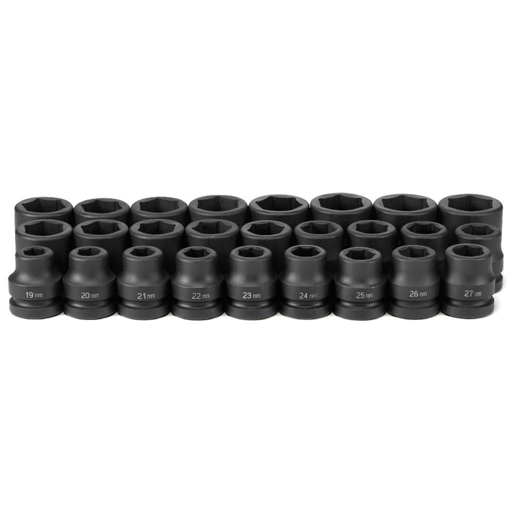 Grey Pneumatic 9026M 1" Dr. 26 Pc. Metric Set 19mm To 44mm - MPR Tools & Equipment