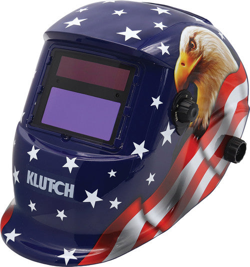 Grip 98122 Auto-Darkening Welding Helmet - Eagle/Stars/Stripes, Variable Shade Din 9-13 - MPR Tools & Equipment