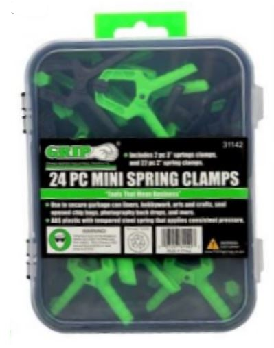 Grip RD31142 24Pc Mini Spring Clamp Set - MPR Tools & Equipment