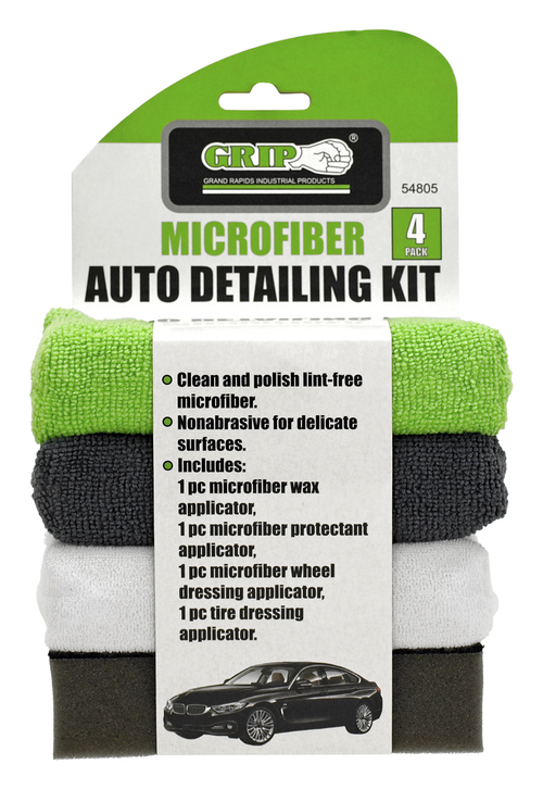 Grip RD54805 4Pc Microfiber Auto Detailing Sponge - MPR Tools & Equipment