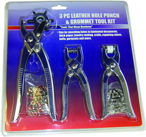 Grip RDLP3 3Pc Leather Punch Setting Tool - MPR Tools & Equipment