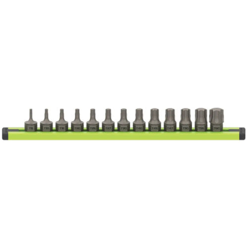GripEdge DDSA13S 1/4" Drive RPT Torx Dual Action Stubby Driver Set, T8-T60