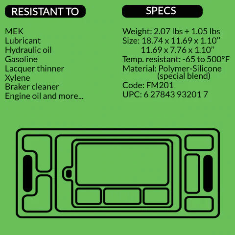 Gripty FM200 Flex-Mate Anti-Slip Tray - Large - MPR Tools & Equipment