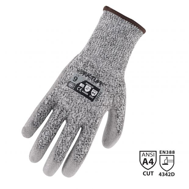 Groupe BBH 051257L Grey Anticut Gloves Large (1 Pair) - MPR Tools & Equipment