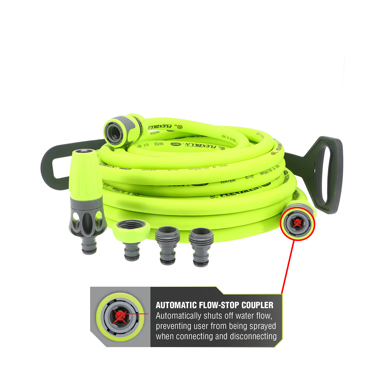 Legacy Manufacturing Flexzilla HFZG12050QN Kit de tuyaux, 1/2" x 50', vert