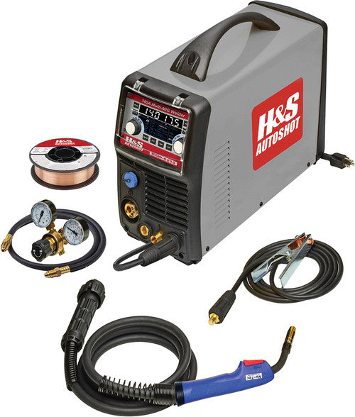 H&S Autoshot HSW-6215 140A Multi-Mig Welder (115VAC), 1/4" Welding Capacity - MPR Tools & Equipment