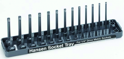 Hansen Global Inc. HAN1402 Skt Tray 1/4 Met - MPR Tools & Equipment