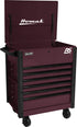 Homak BC06035247 35" RS Pro 7-drawer Service Cart Black Cherry
